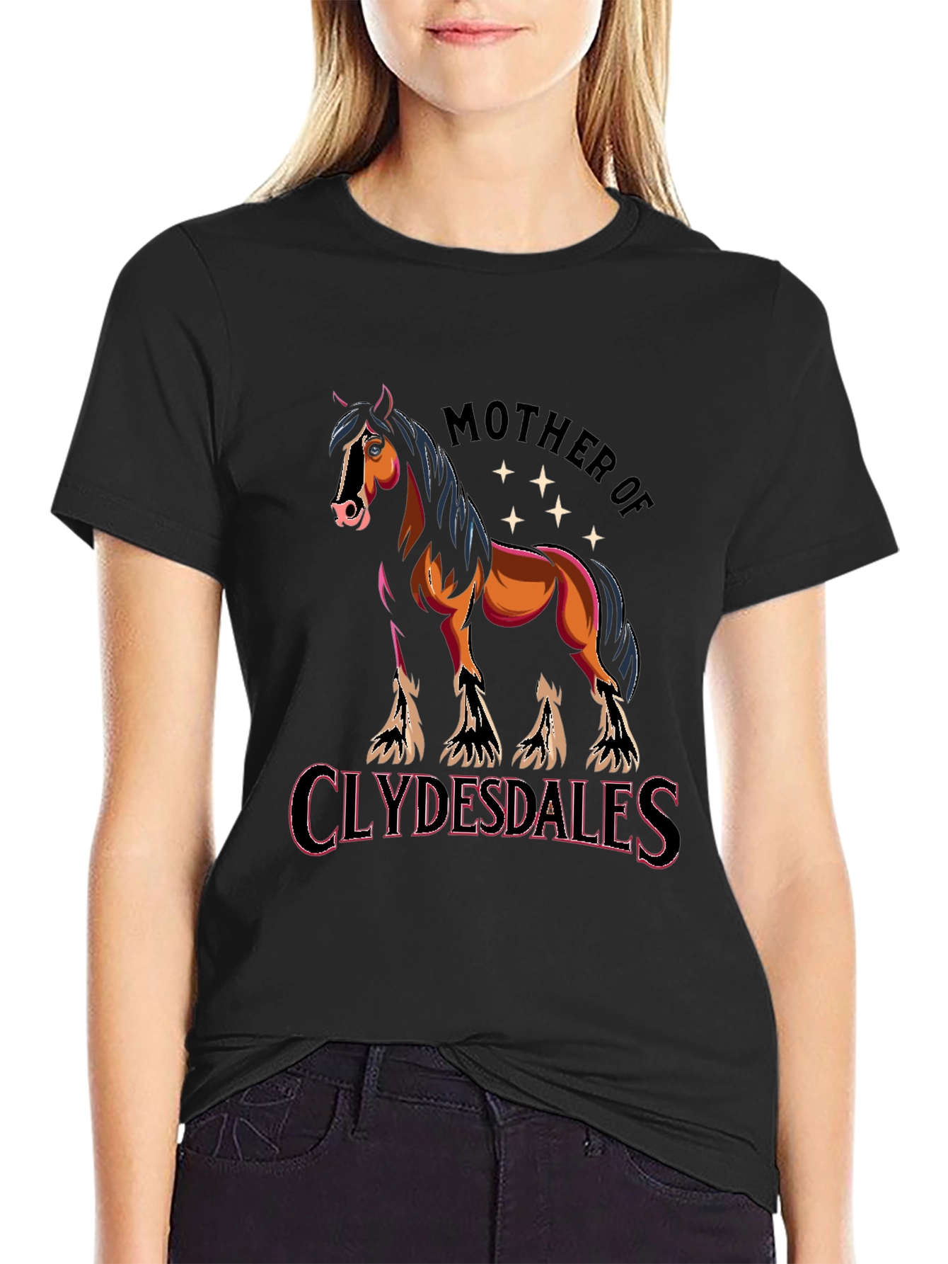 Mother of Clydesdales Graphic T-Shirt
