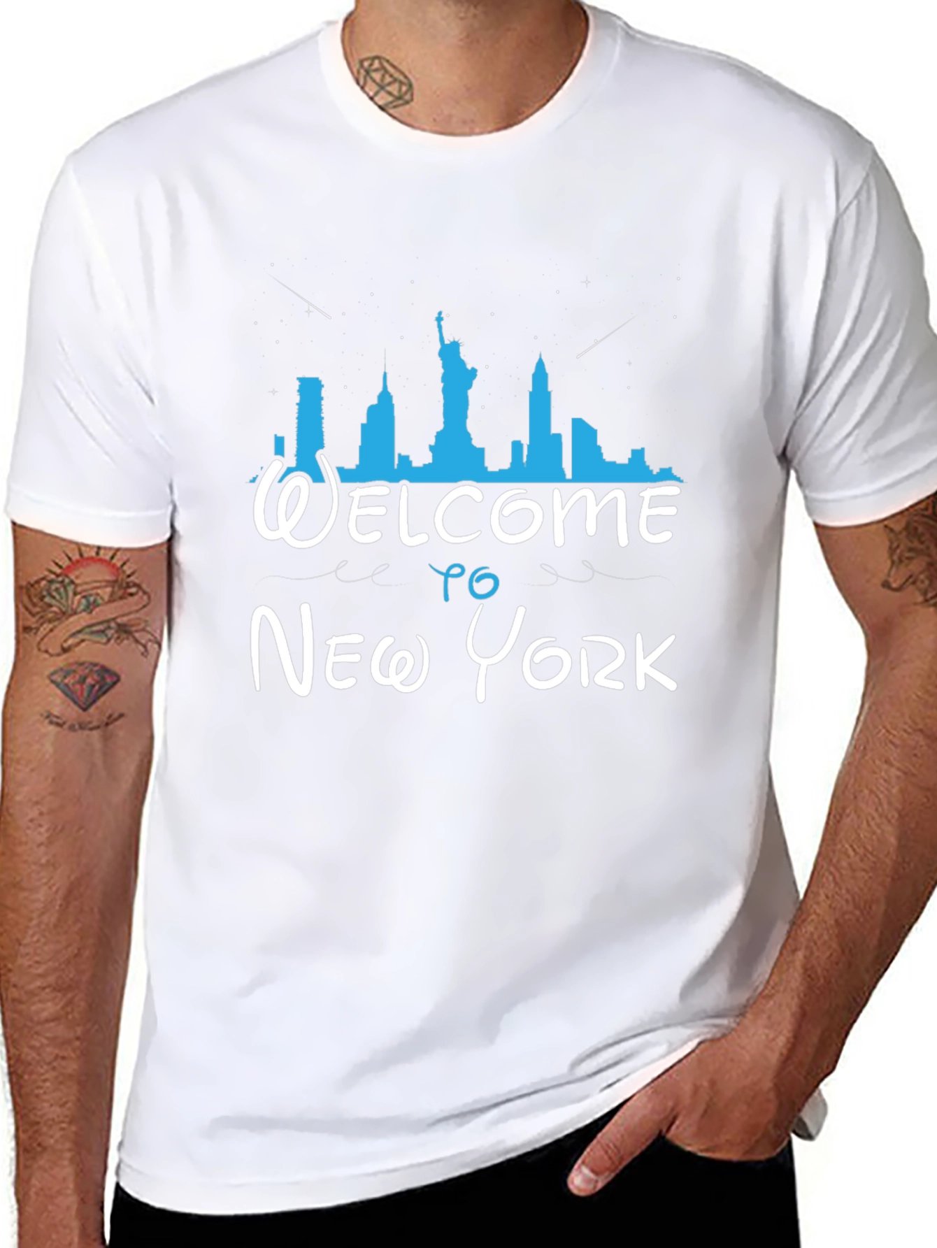 Welcome to New York Black Graphic T-Shirt