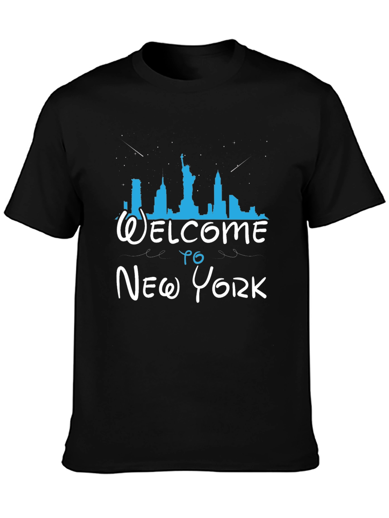 Welcome to New York Black Graphic T-Shirt