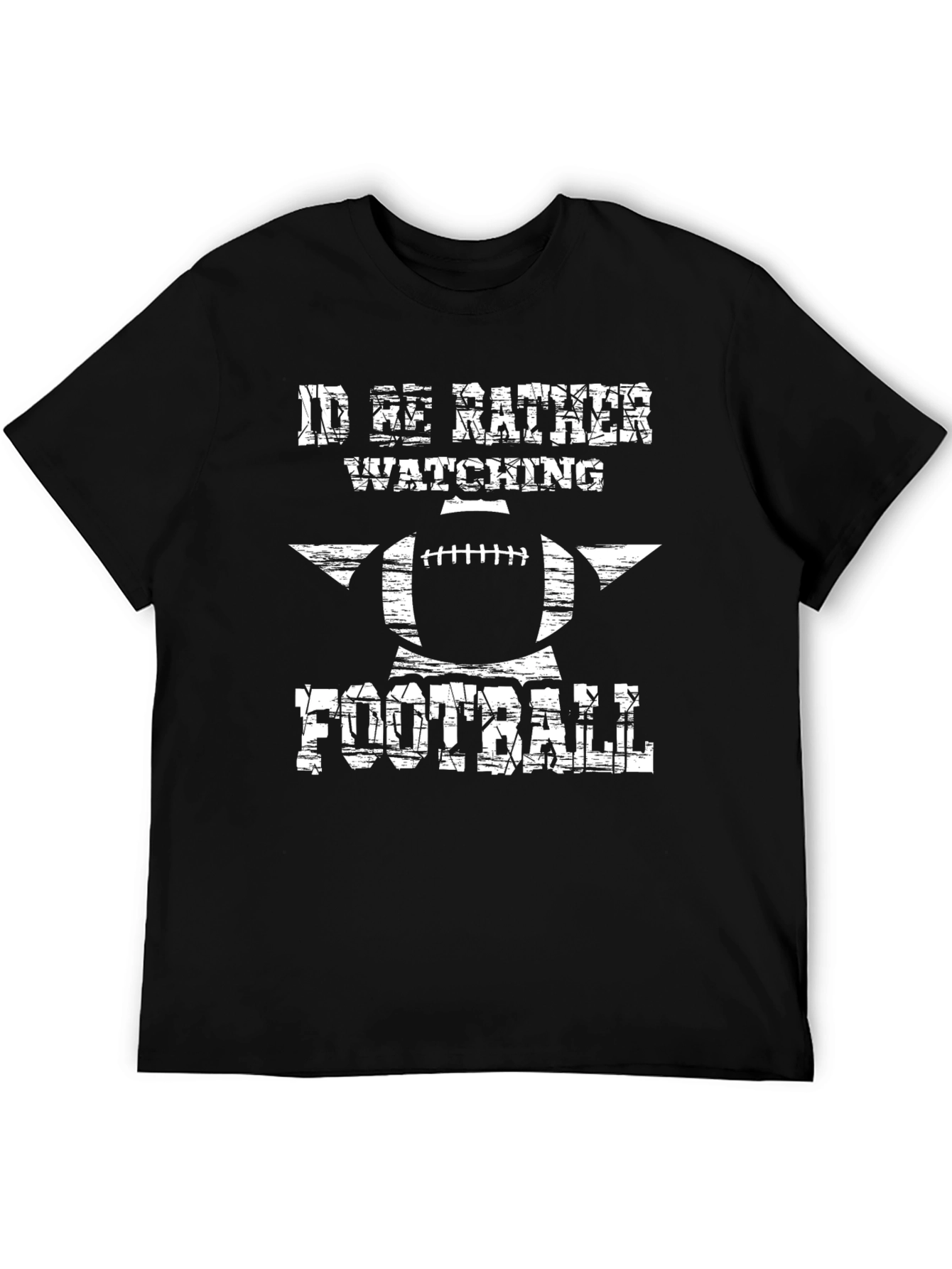 Football Fan T-Shirt - Id Rather Be Watching