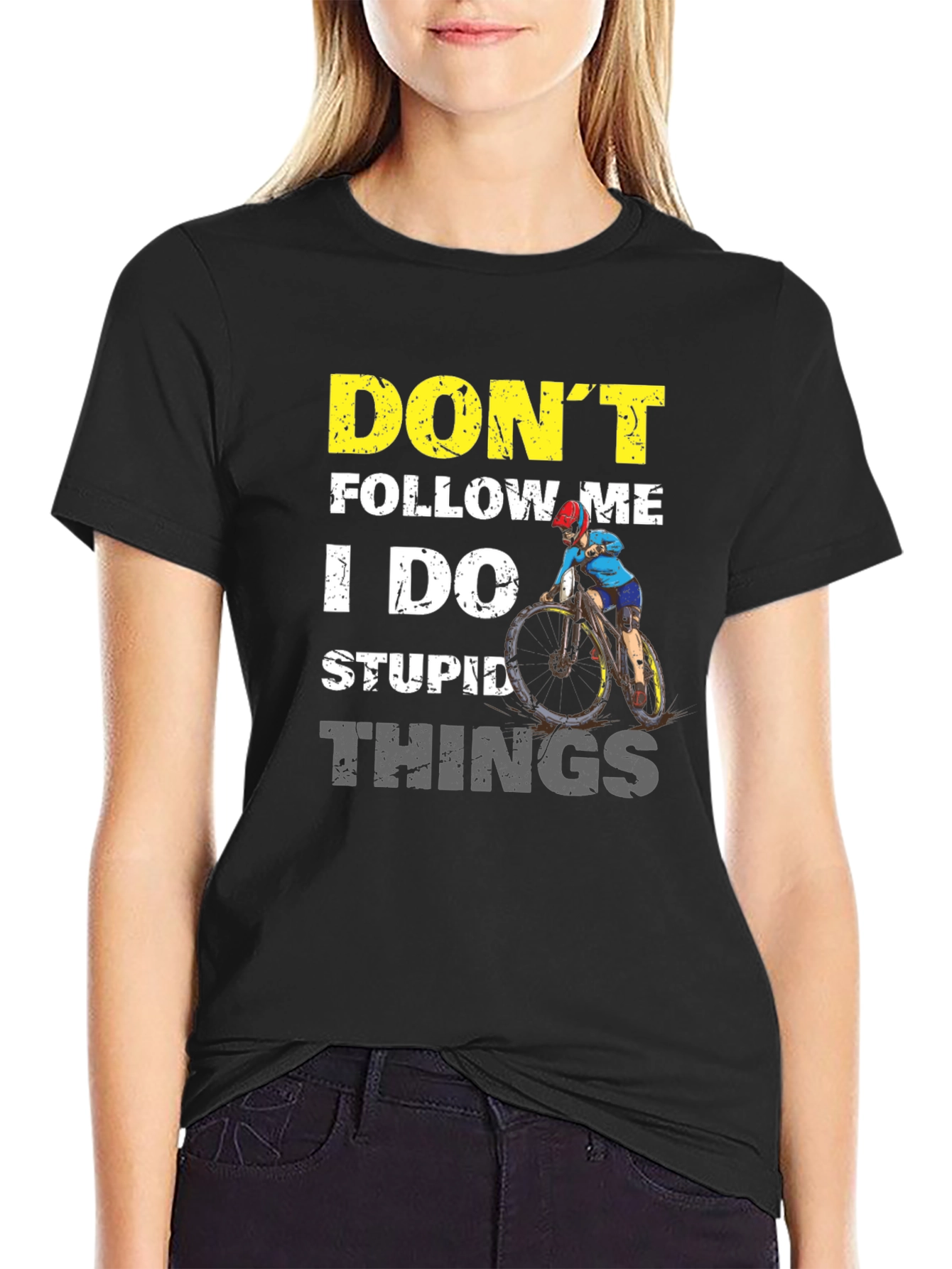 Dont Follow Me Graphic Tee - Biker Style