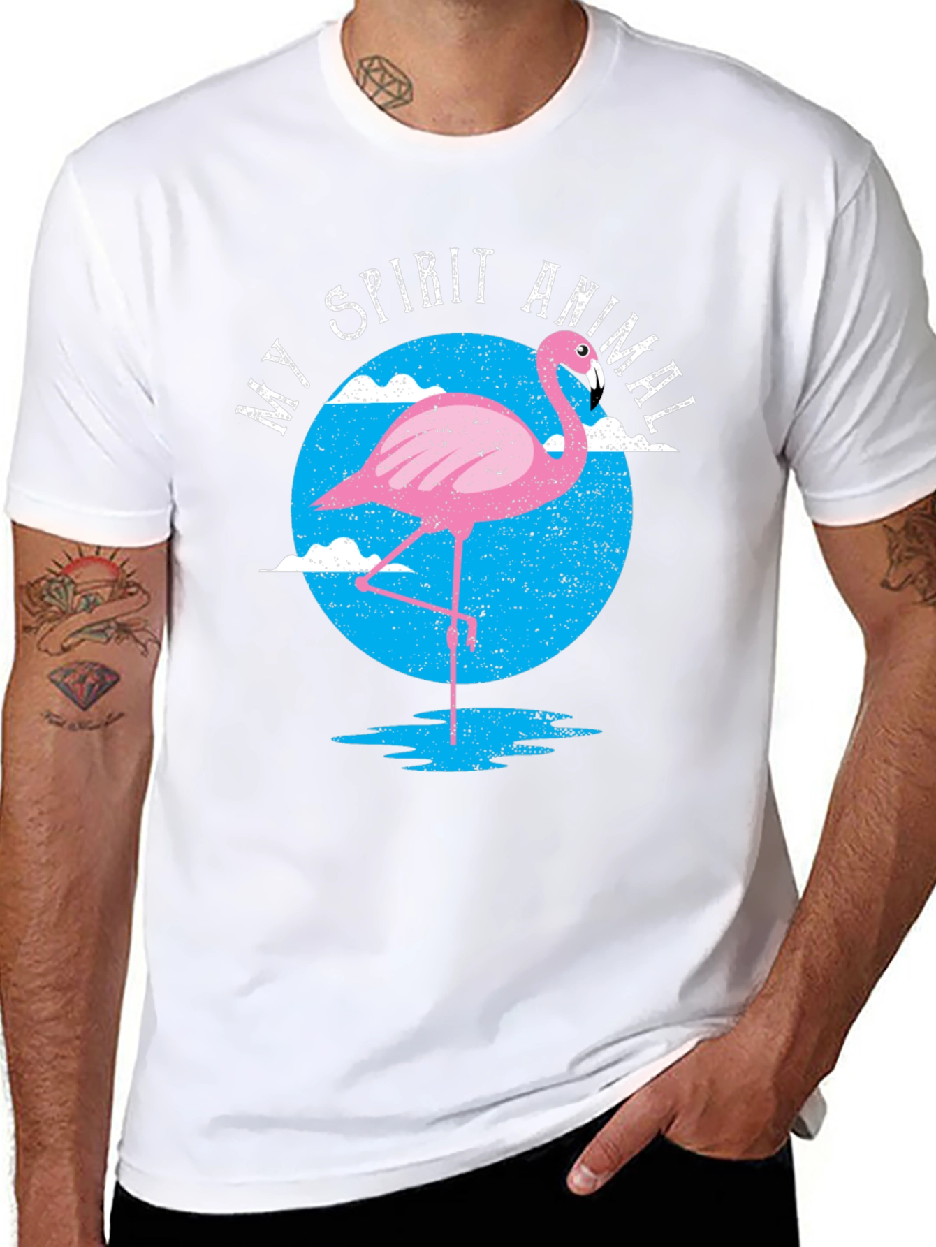 Spirit Animal Flamingo Graphic Tee