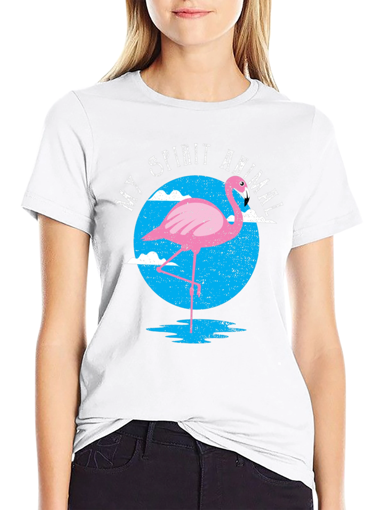 Spirit Animal Flamingo Graphic Tee