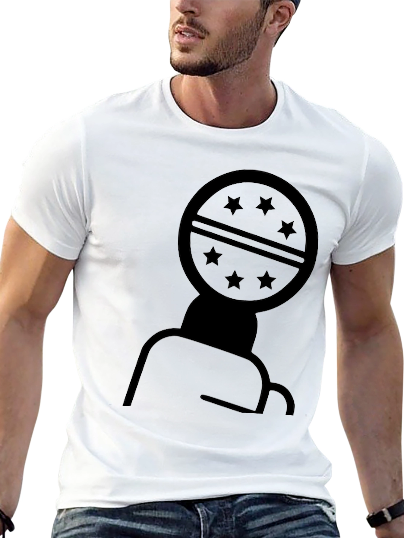 Graphic Print T-Shirt - Minimalist Design