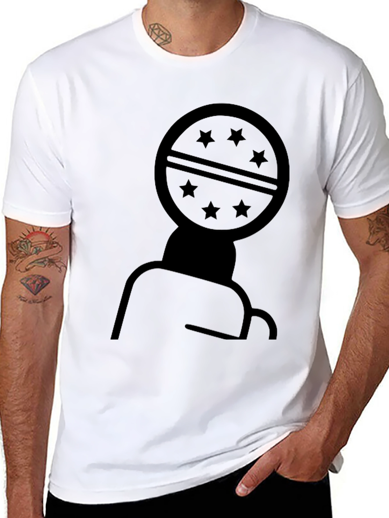 Graphic Print T-Shirt - Minimalist Design