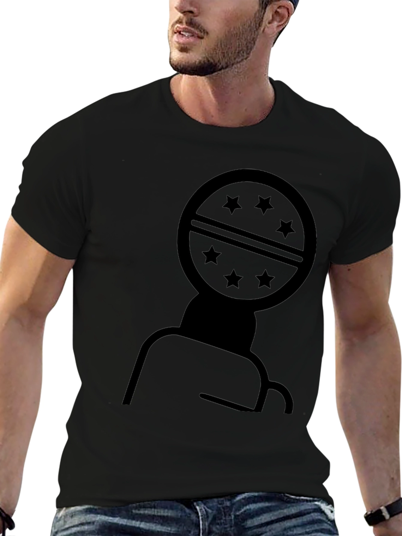 Graphic Print T-Shirt - Minimalist Design