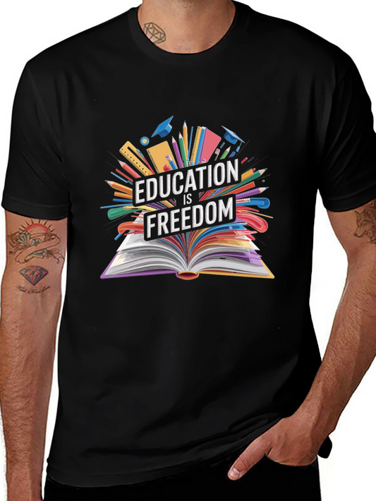 Education is Freedom Graphic T-Shirt