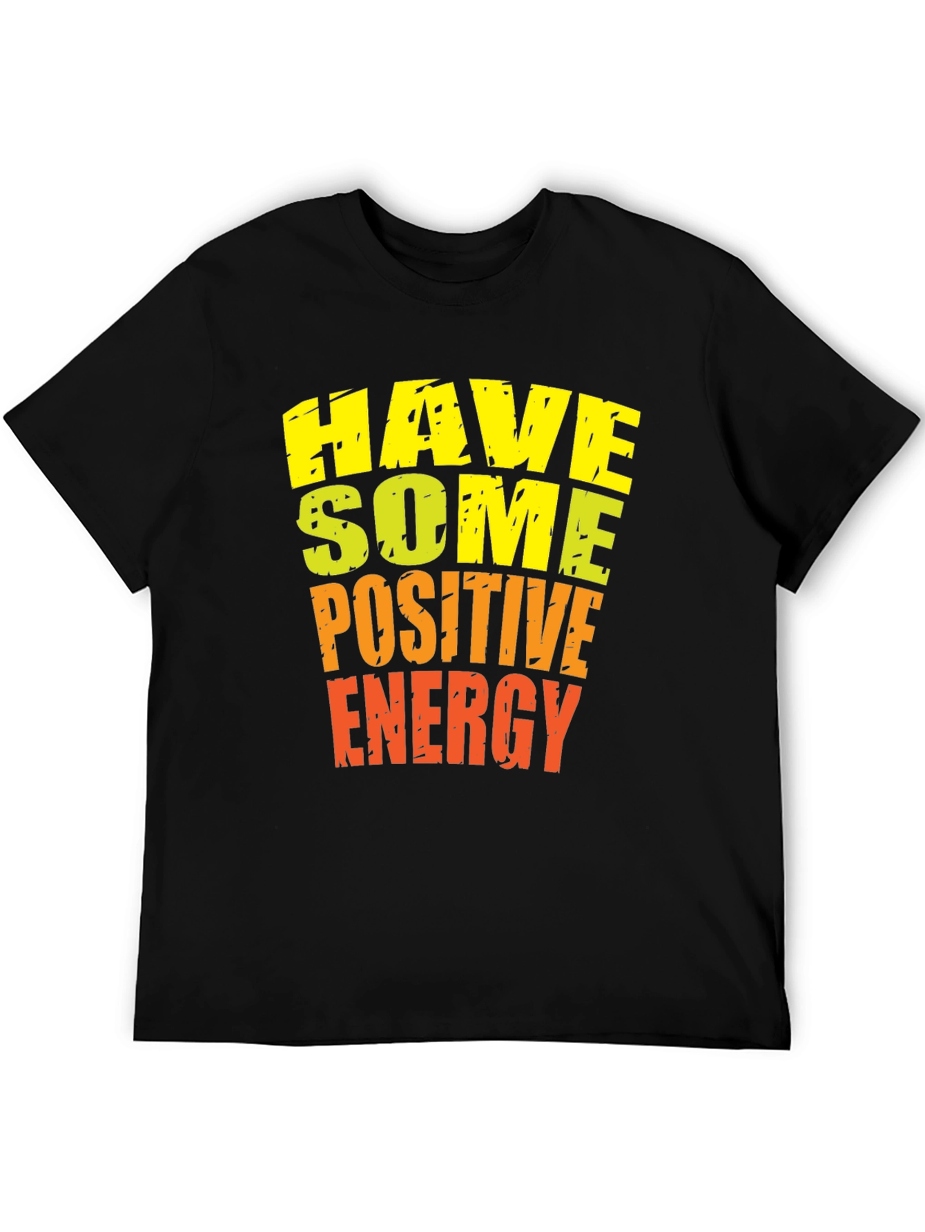 Positive Energy Graphic Tee - Black Cotton T-Shirt