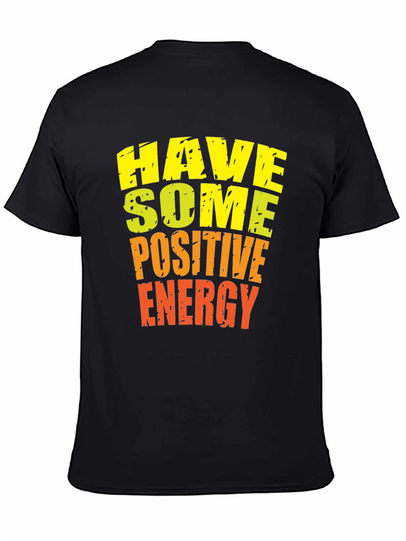 Positive Energy Graphic Tee - Black Cotton T-Shirt