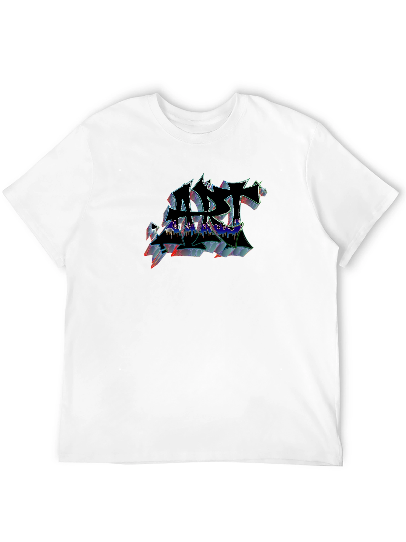 Abstract Art Graphic Black T-Shirt