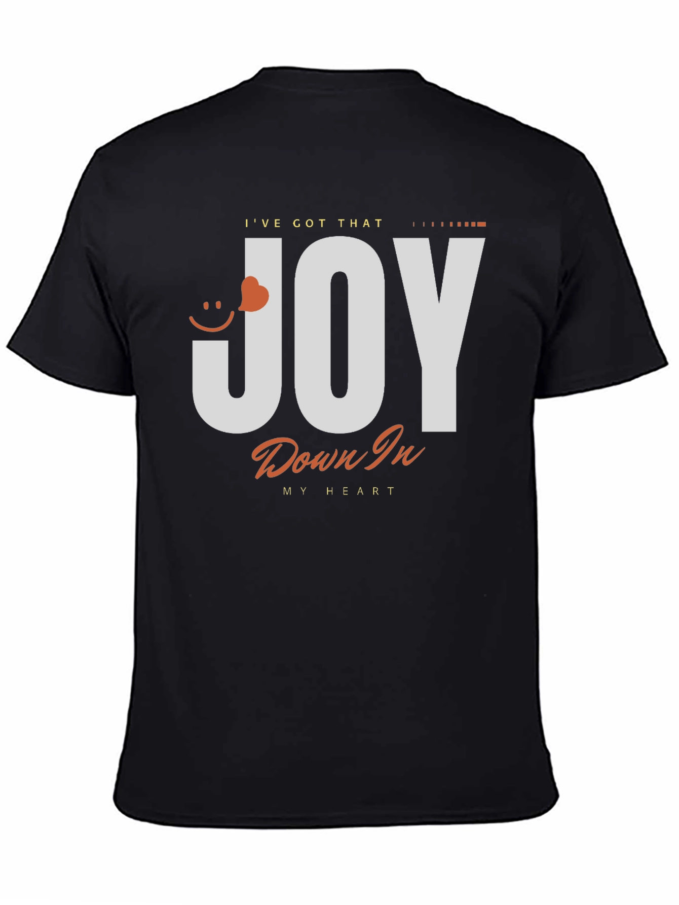 Joy Heart Graphic Black T-Shirt