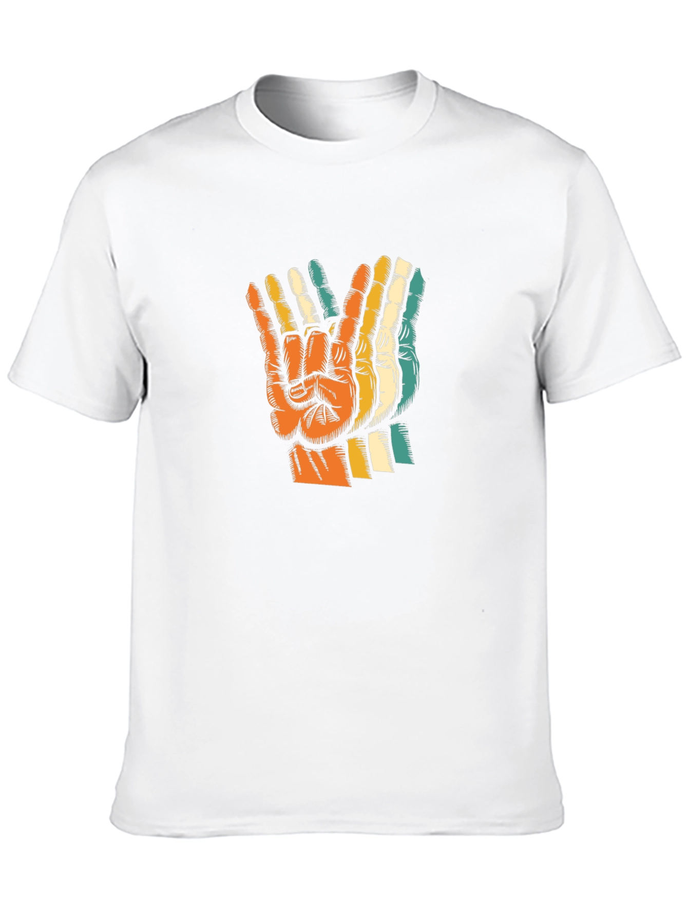 Retro Peace Sign Graphic T-Shirt - Classic Comfort