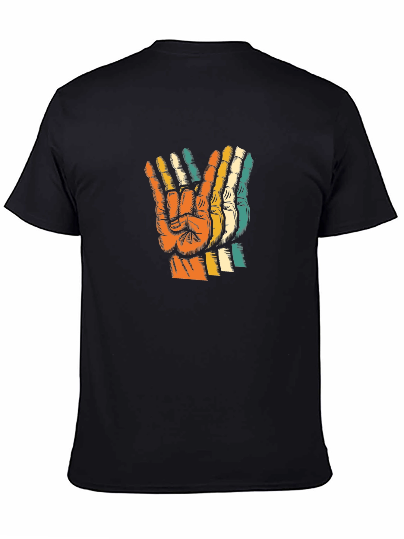 Retro Peace Sign Graphic T-Shirt - Classic Comfort