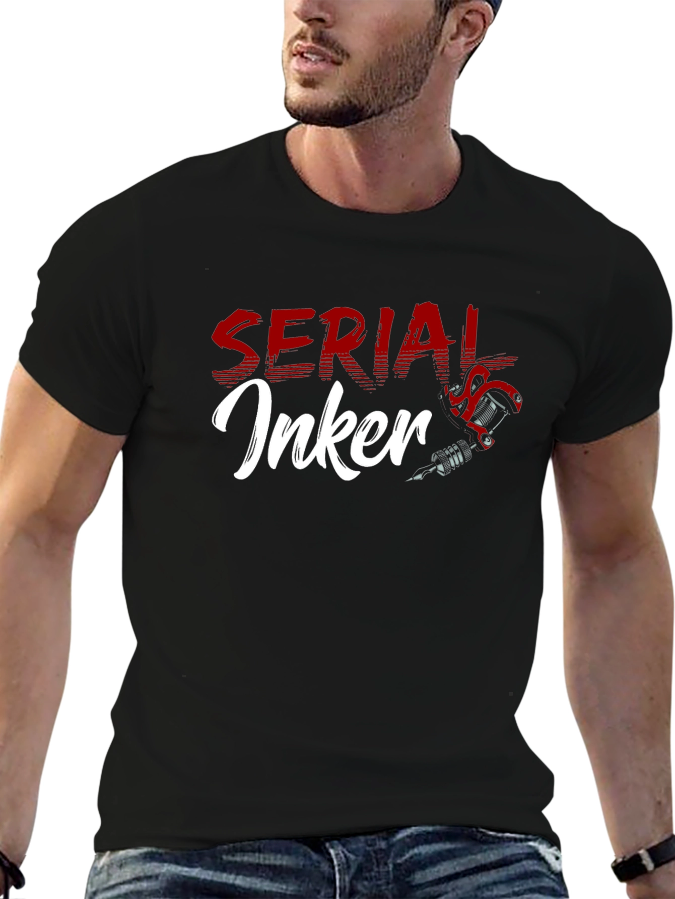 Serial Inker Tattoo Artist T-Shirt - Black