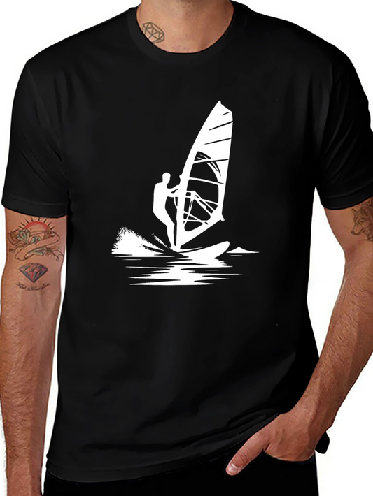 Windsurfer Graphic Tee - Black
