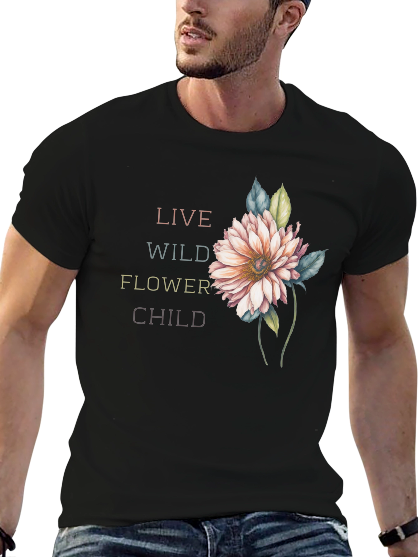 Live Wild Flower Child Graphic Tee