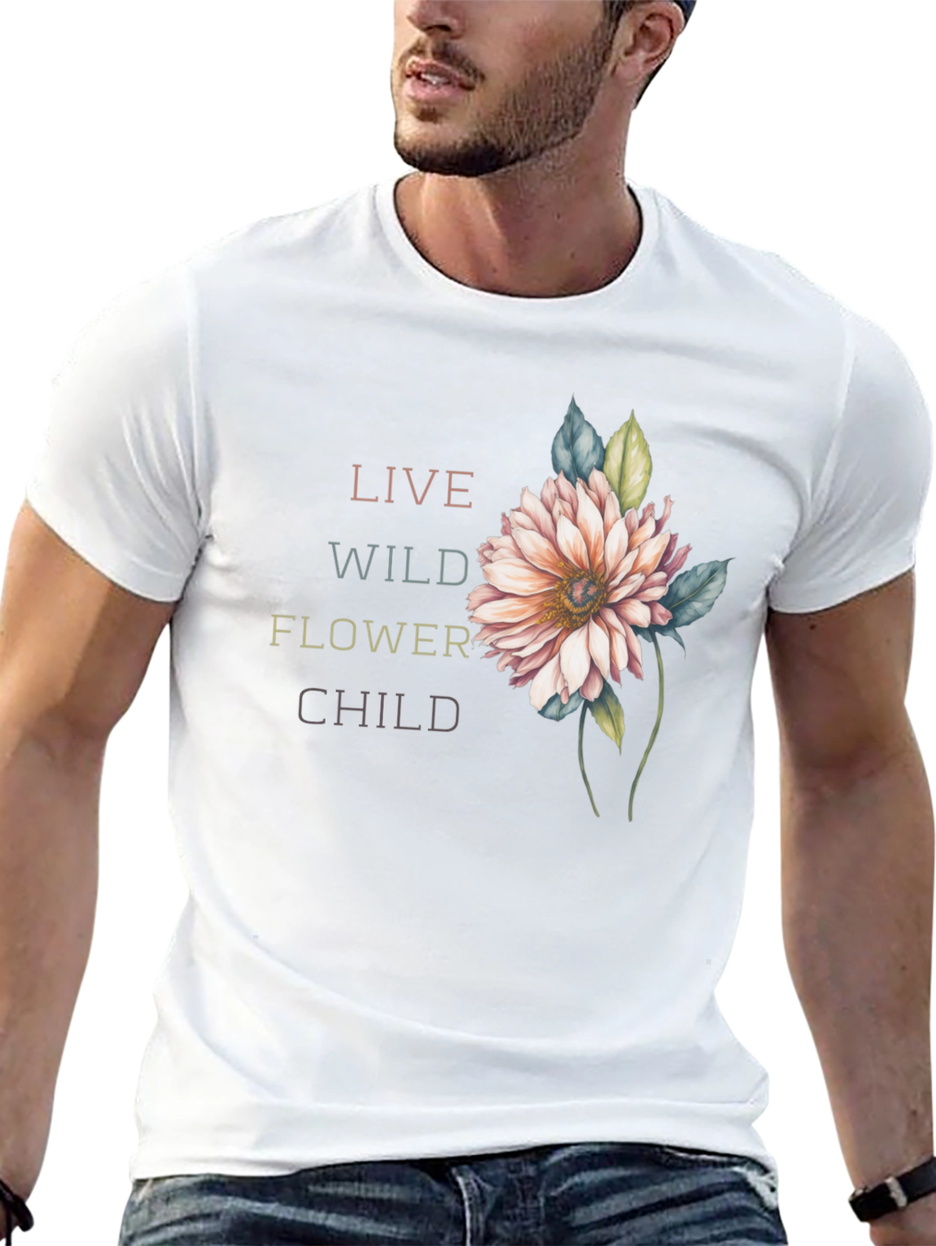 Live Wild Flower Child Graphic Tee