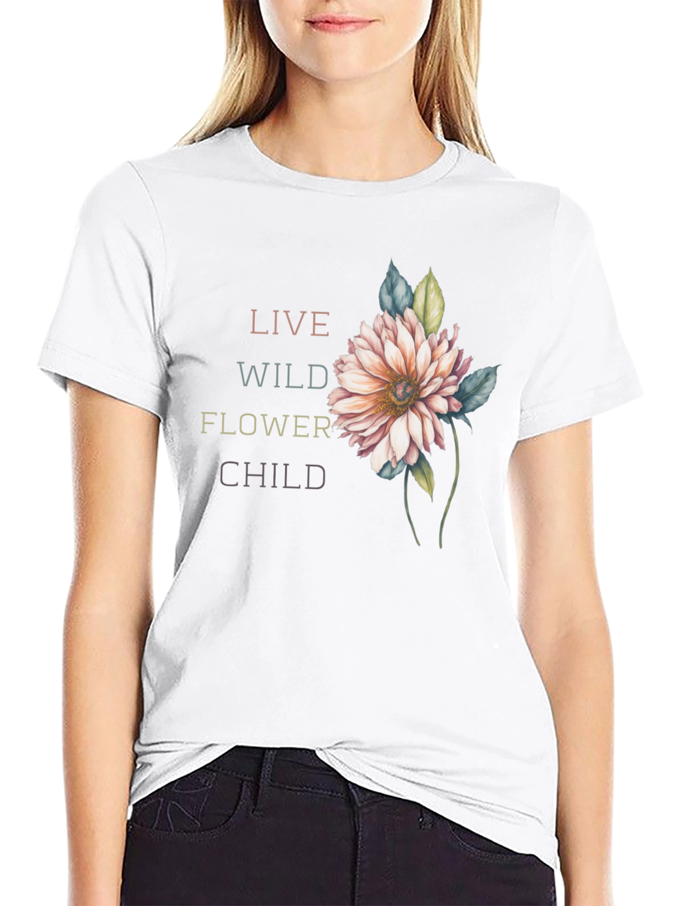 Live Wild Flower Child Graphic Tee
