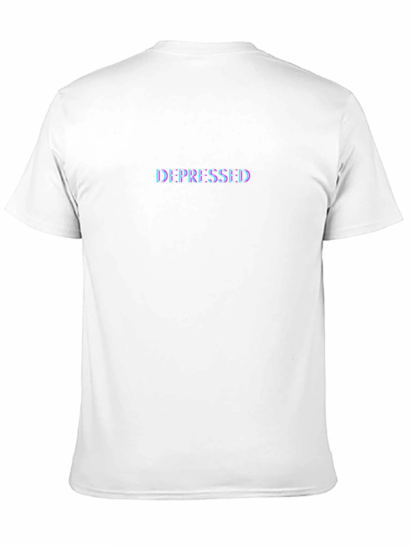 Depressed Graphic Tee - Black Casual T-Shirt