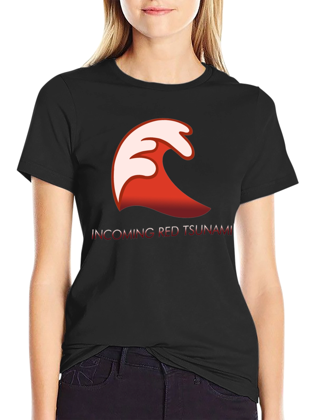 Incoming Red Tsunami Graphic Tee
