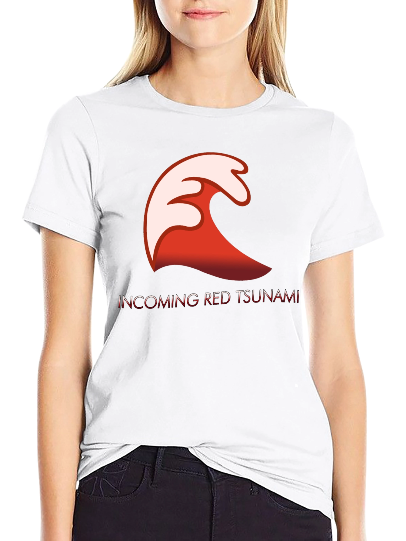 Incoming Red Tsunami Graphic Tee