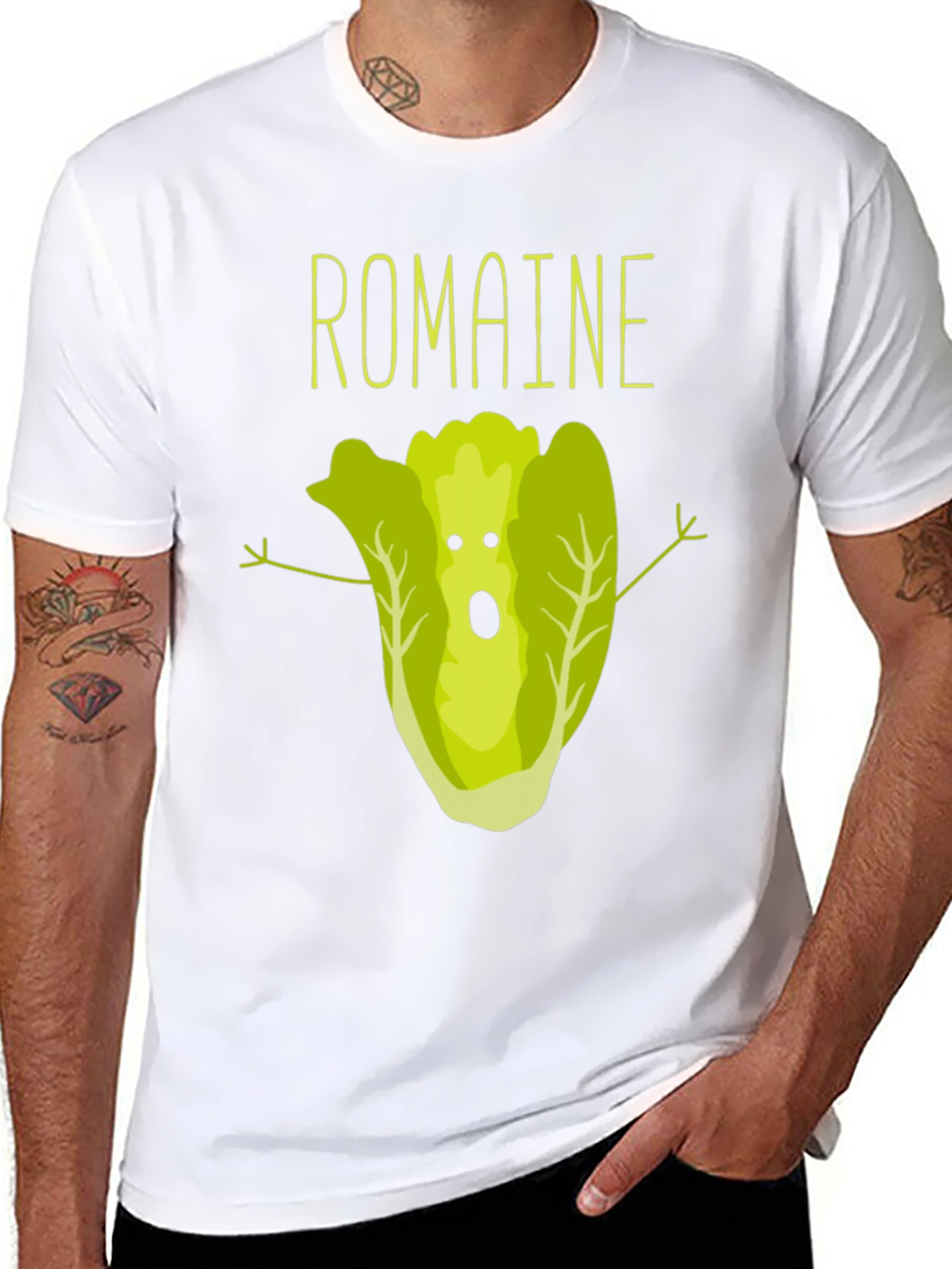 Romaine Lettuce Funny Vegan T-Shirt