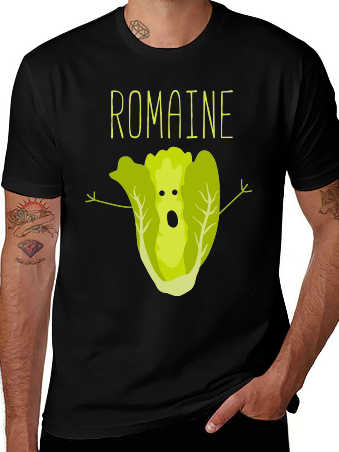 Romaine Lettuce Funny Vegan T-Shirt