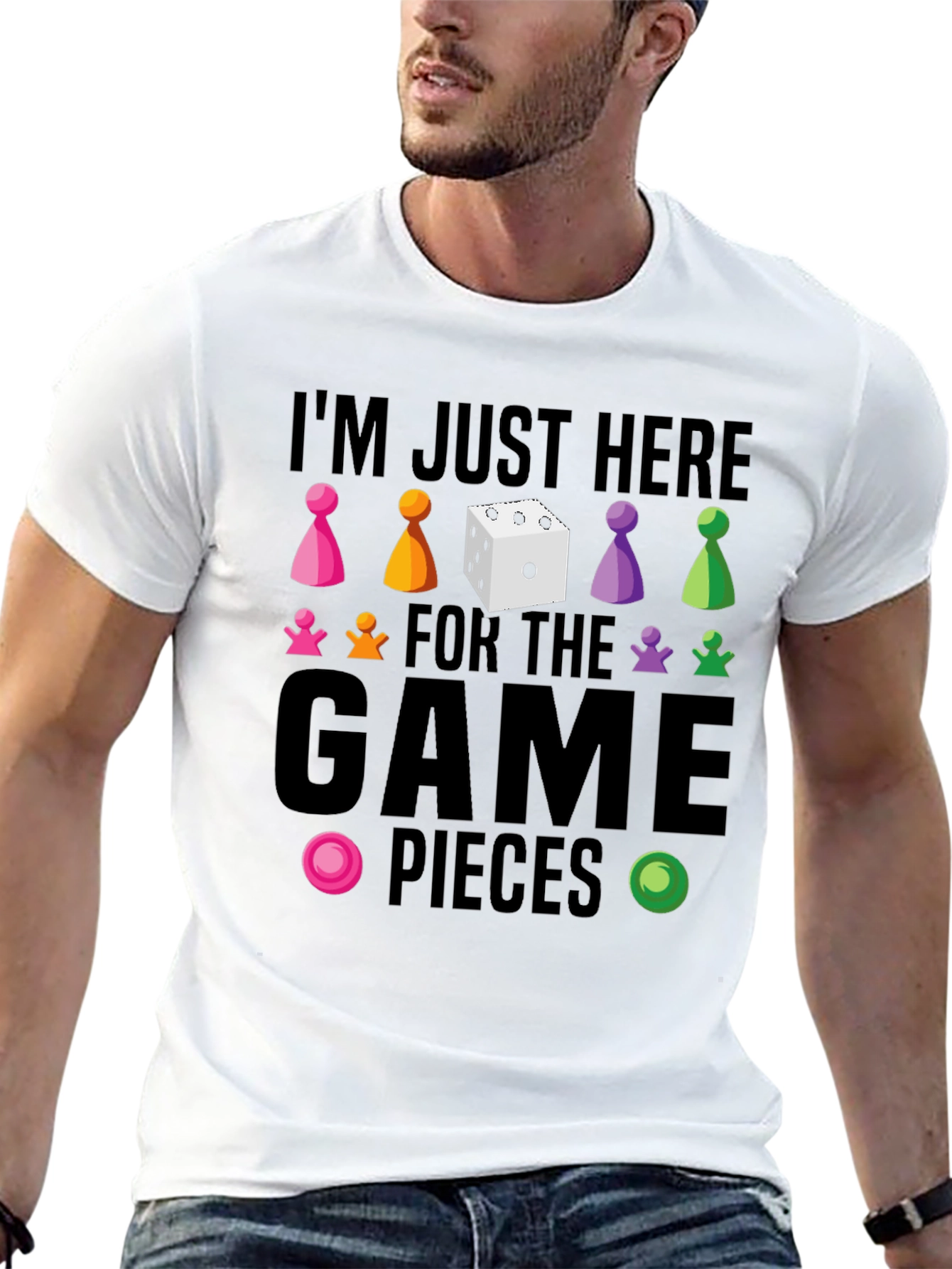 Game Pieces T-Shirt - Board Game Lover Tee