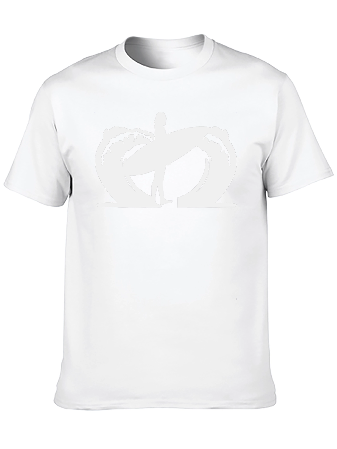 Surfer Graphic Black T-Shirt - Beach Vibes