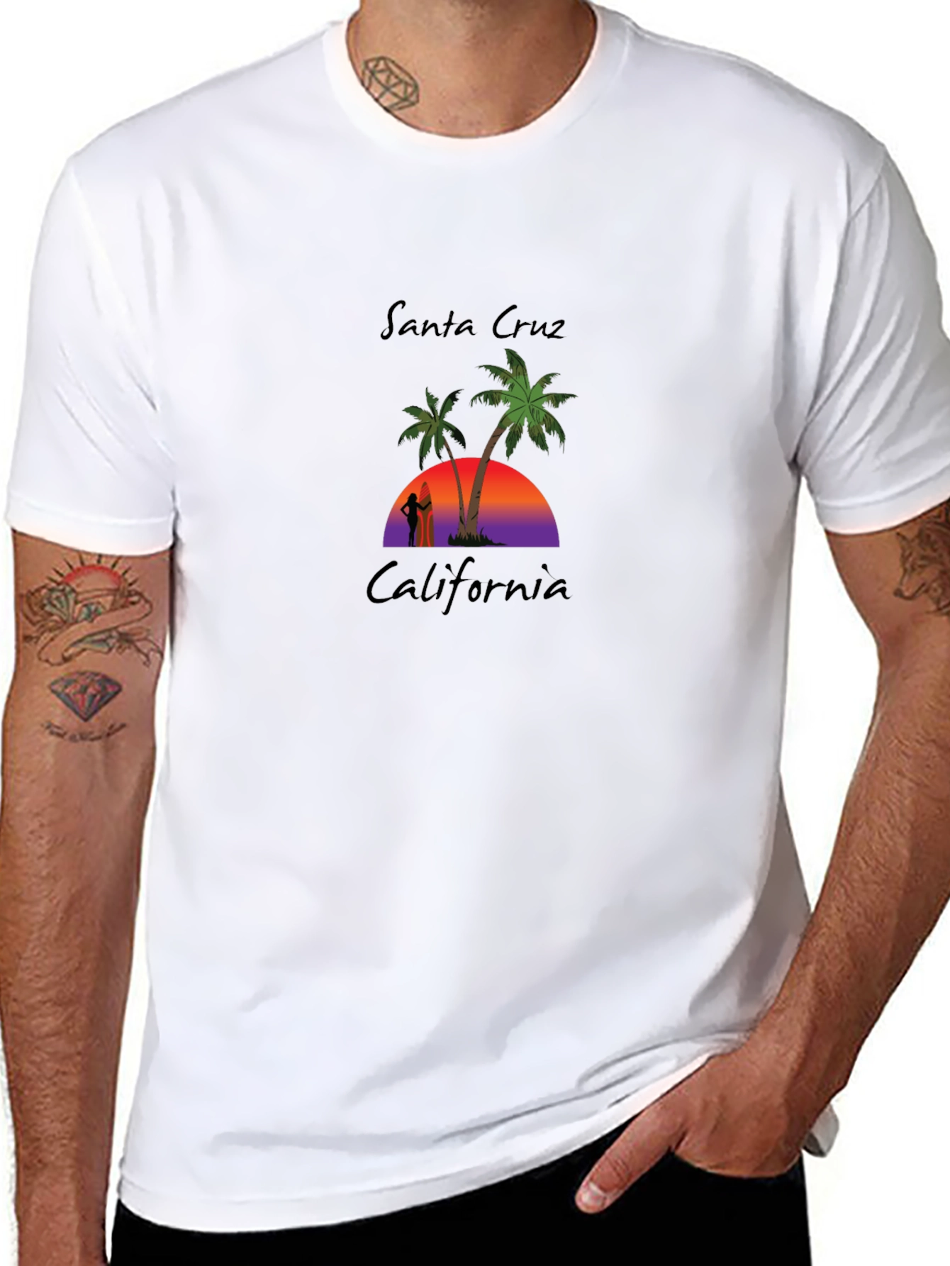 Santa Cruz California Graphic T-Shirt