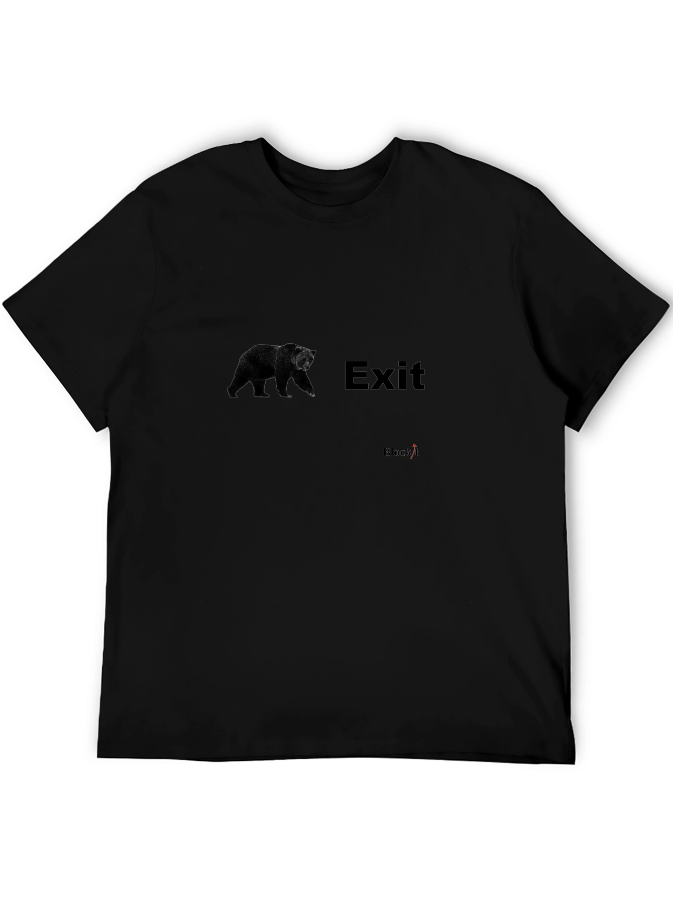 Bear Exit Black Graphic T-Shirt