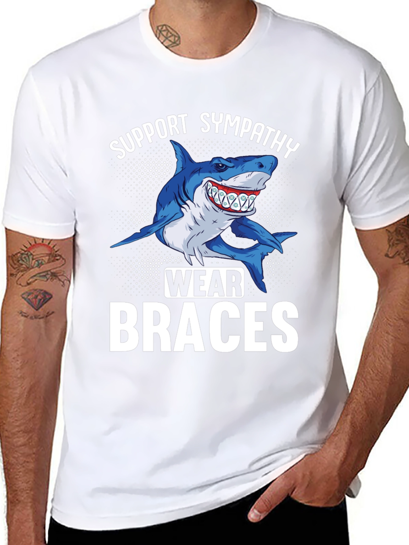 Shark Braces Graphic Tee