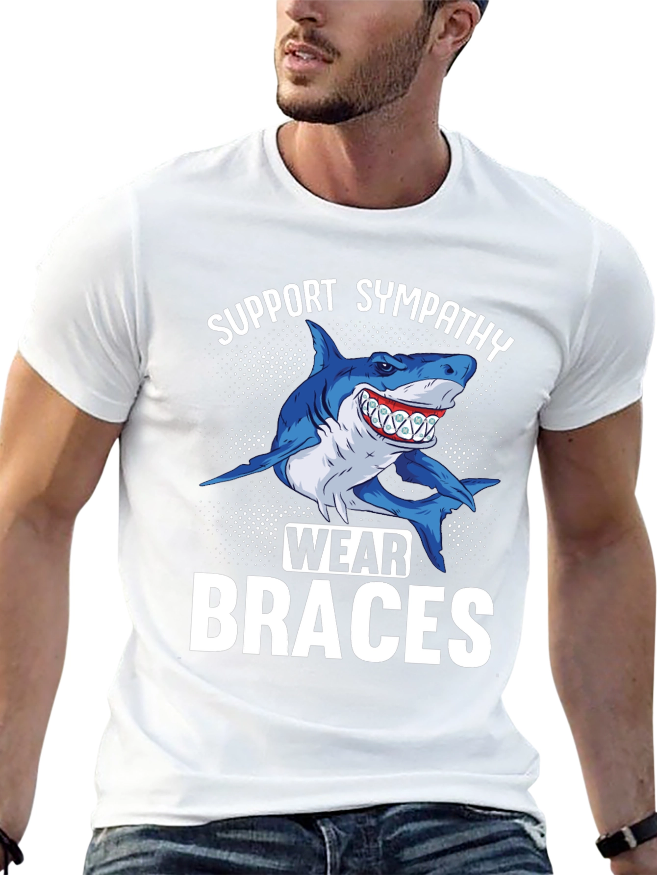 Shark Braces Graphic Tee