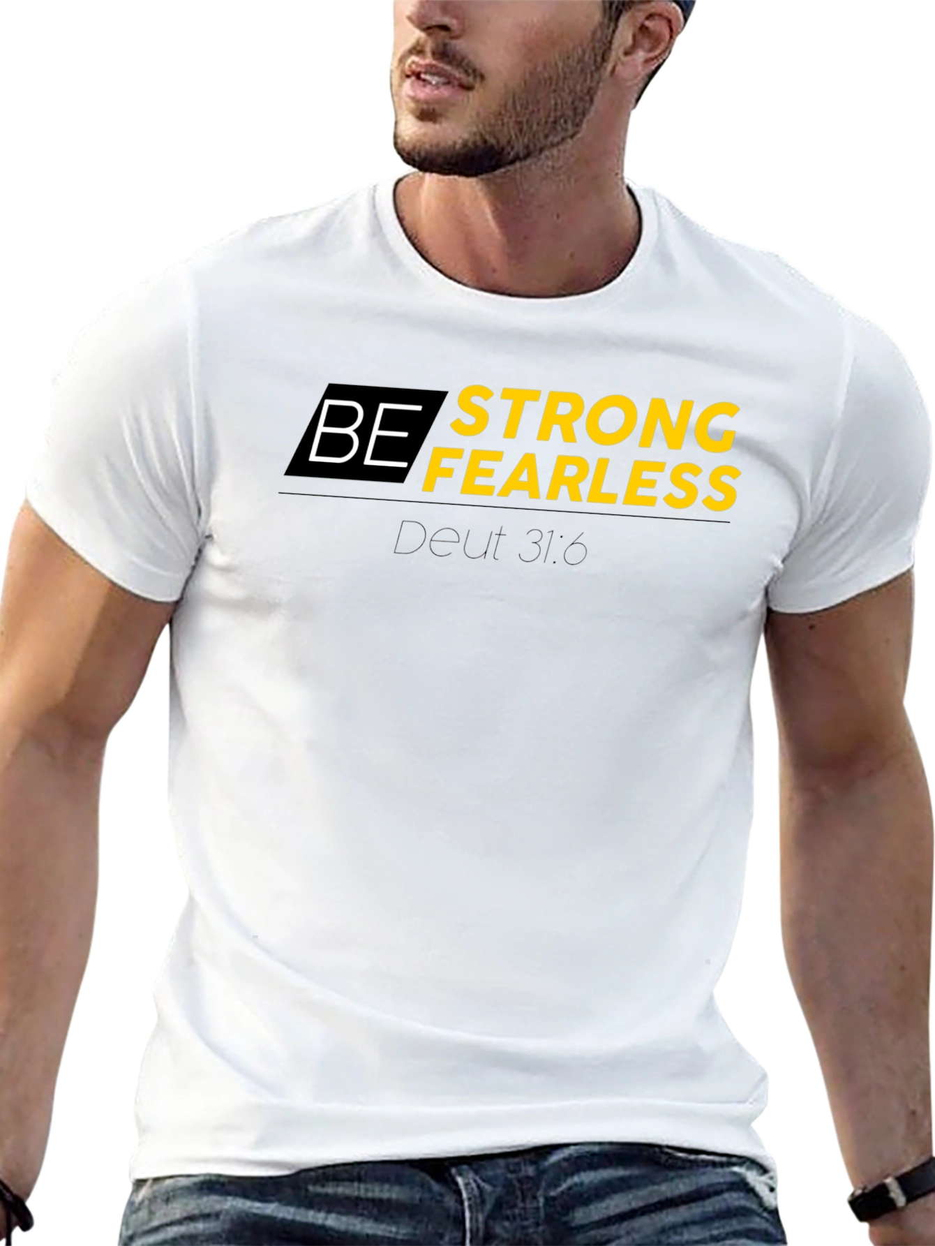 Be Strong Fearless Black T-Shirt