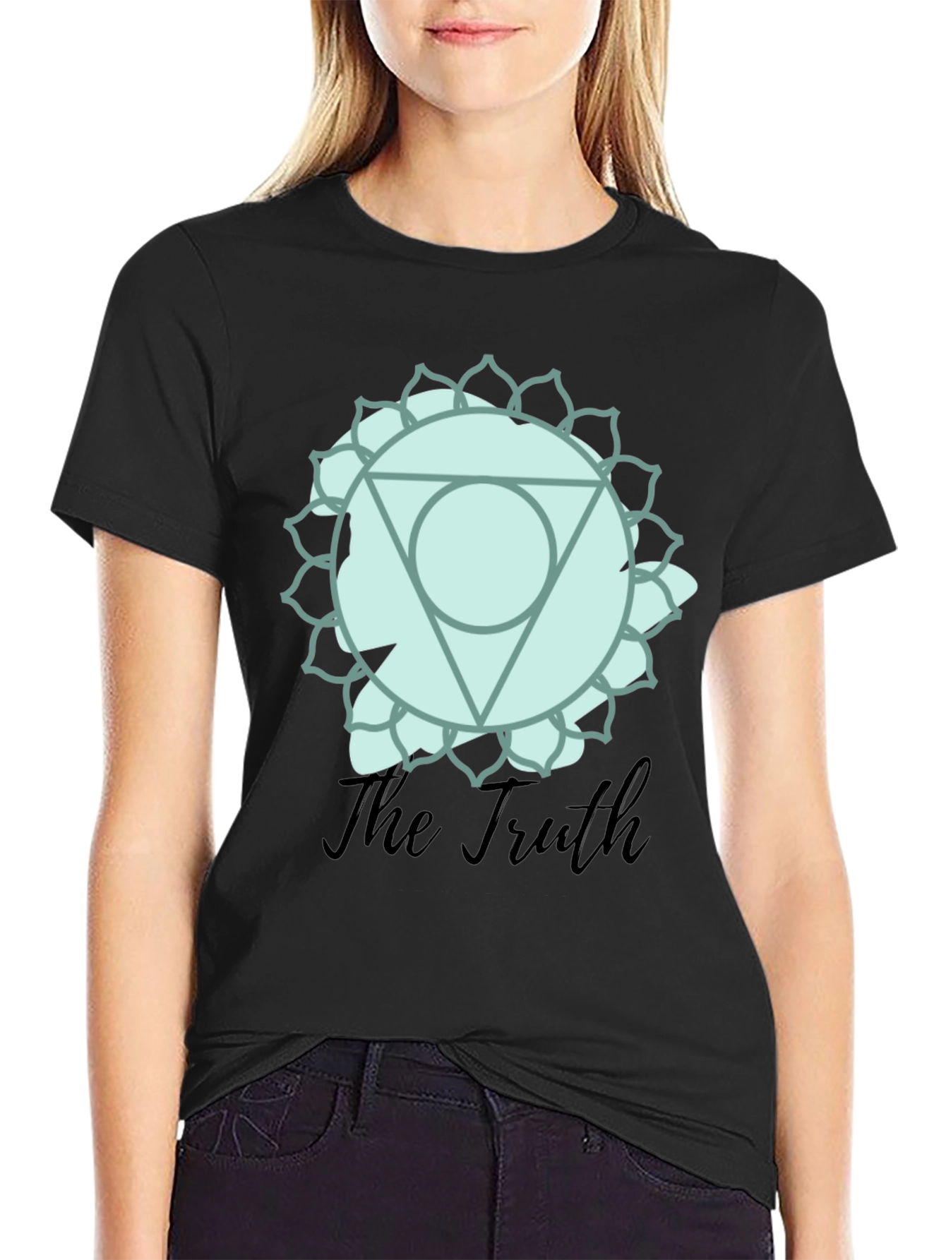 Truth Chakra Graphic T-Shirt - Mens Black Tee