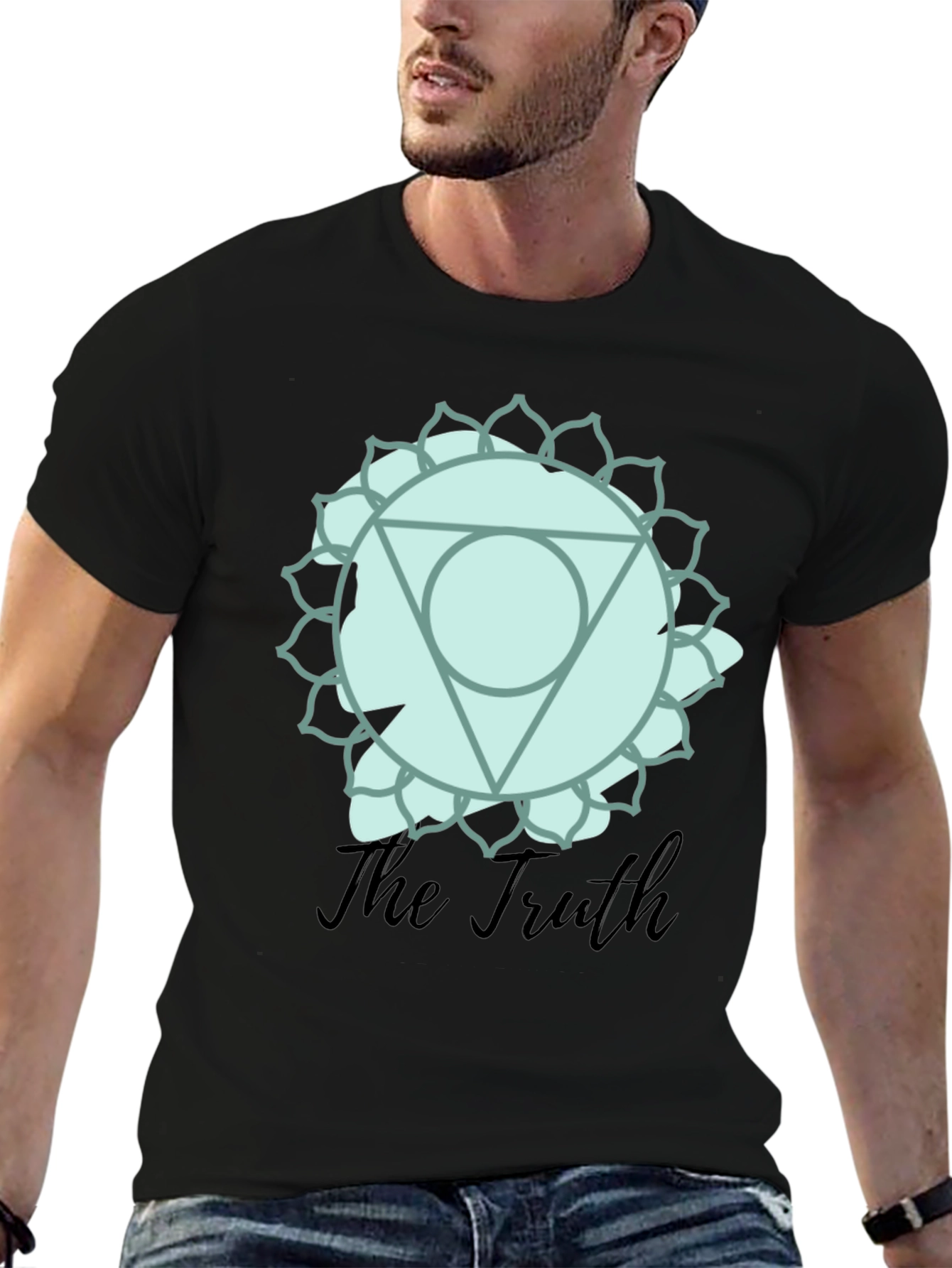 Truth Chakra Graphic T-Shirt - Mens Black Tee