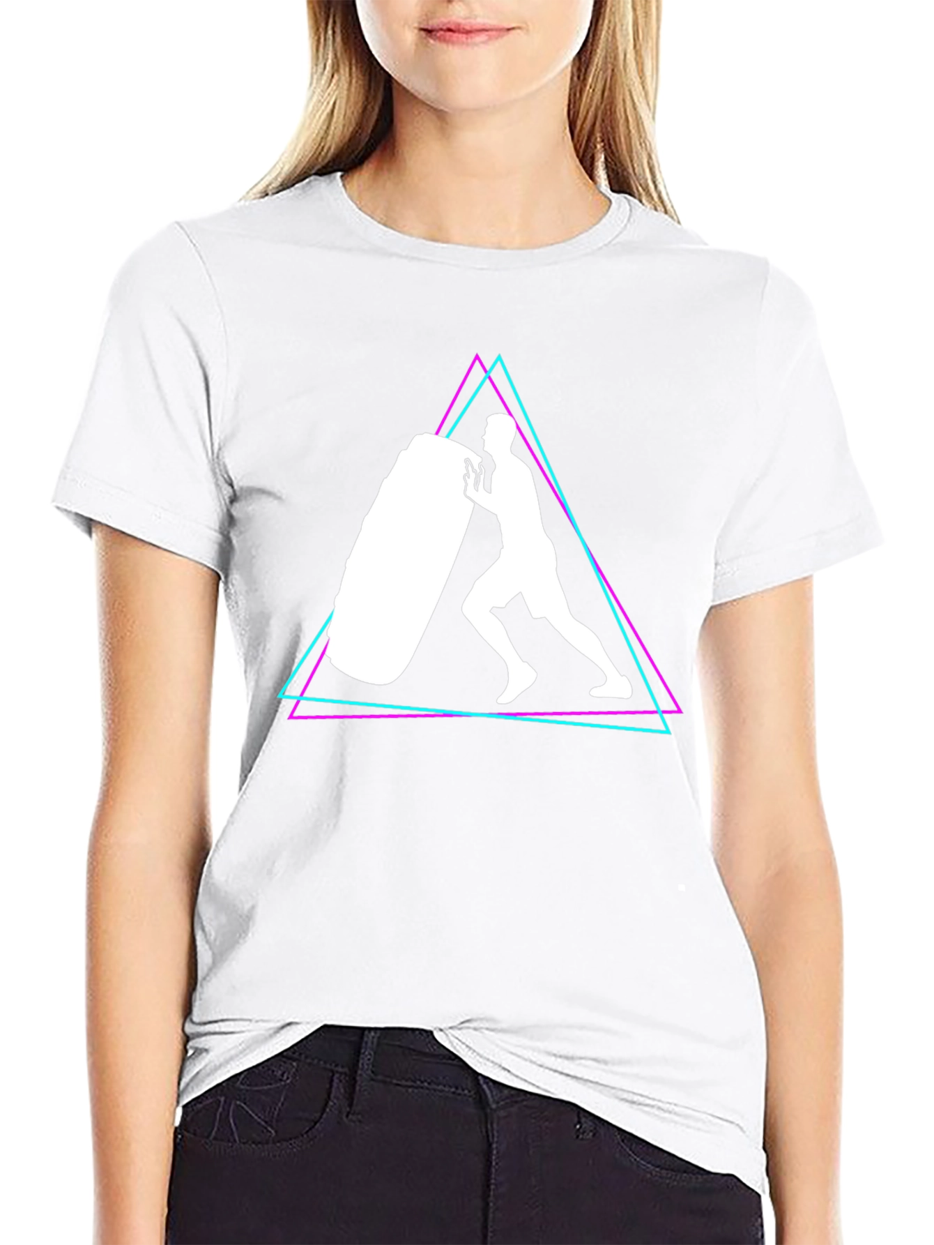 Strongman Triangle Graphic T-Shirt