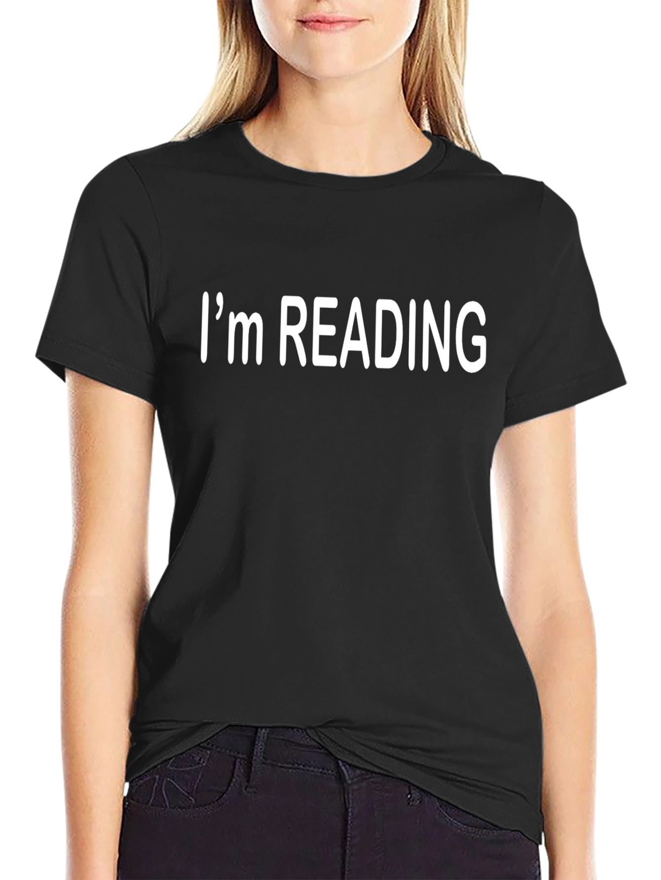 Im Reading Black Graphic T-Shirt - Book Lover Tee