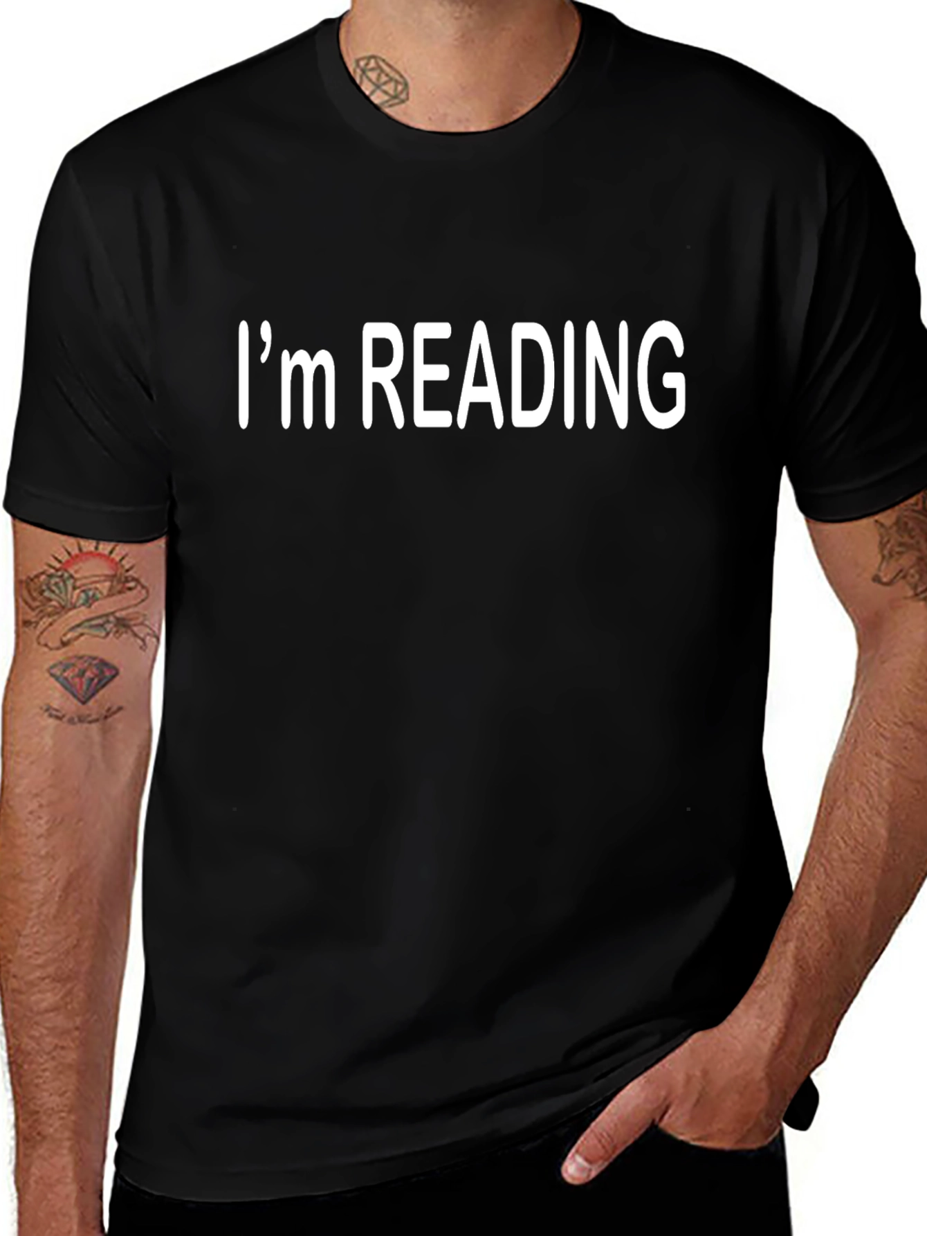 Im Reading Black Graphic T-Shirt - Book Lover Tee