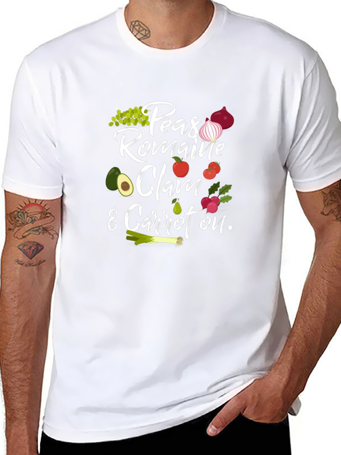 Peas Romaine Clam Carrot T-Shirt