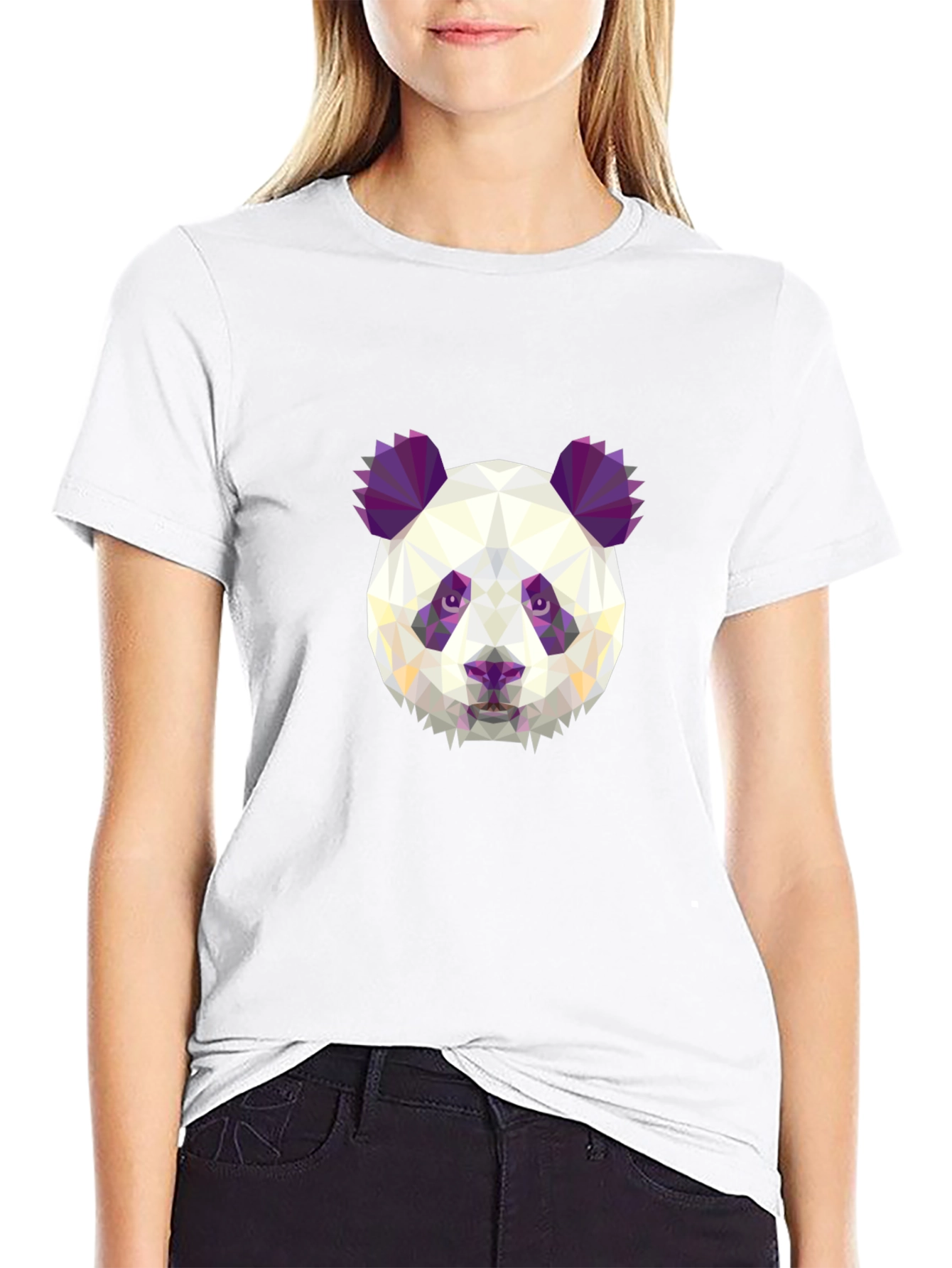 Geometric Panda T-Shirt - Modern & Stylish