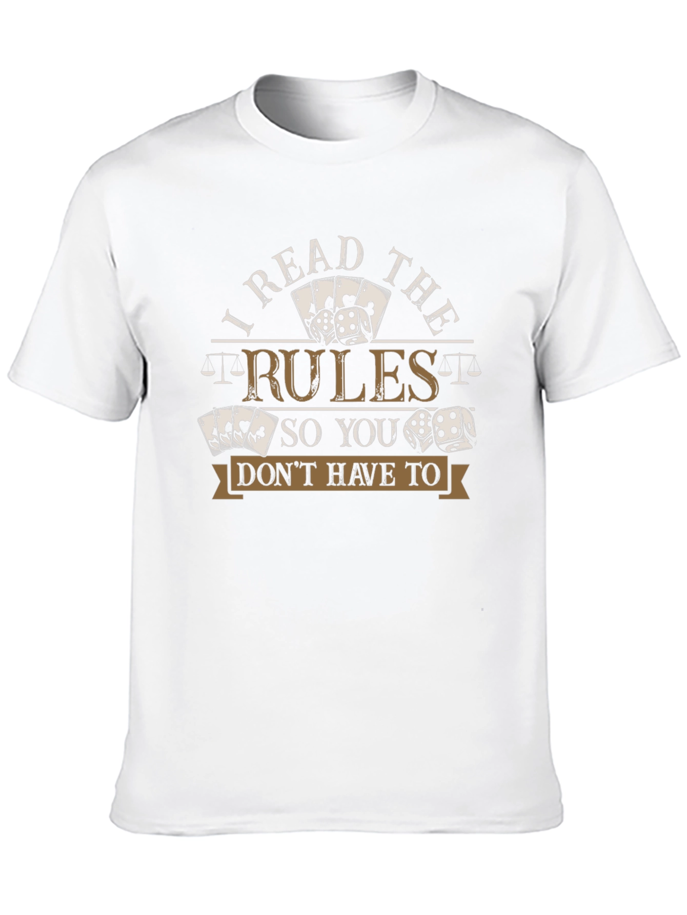 I Read the Rules T-Shirt Funny Gambling Shirt