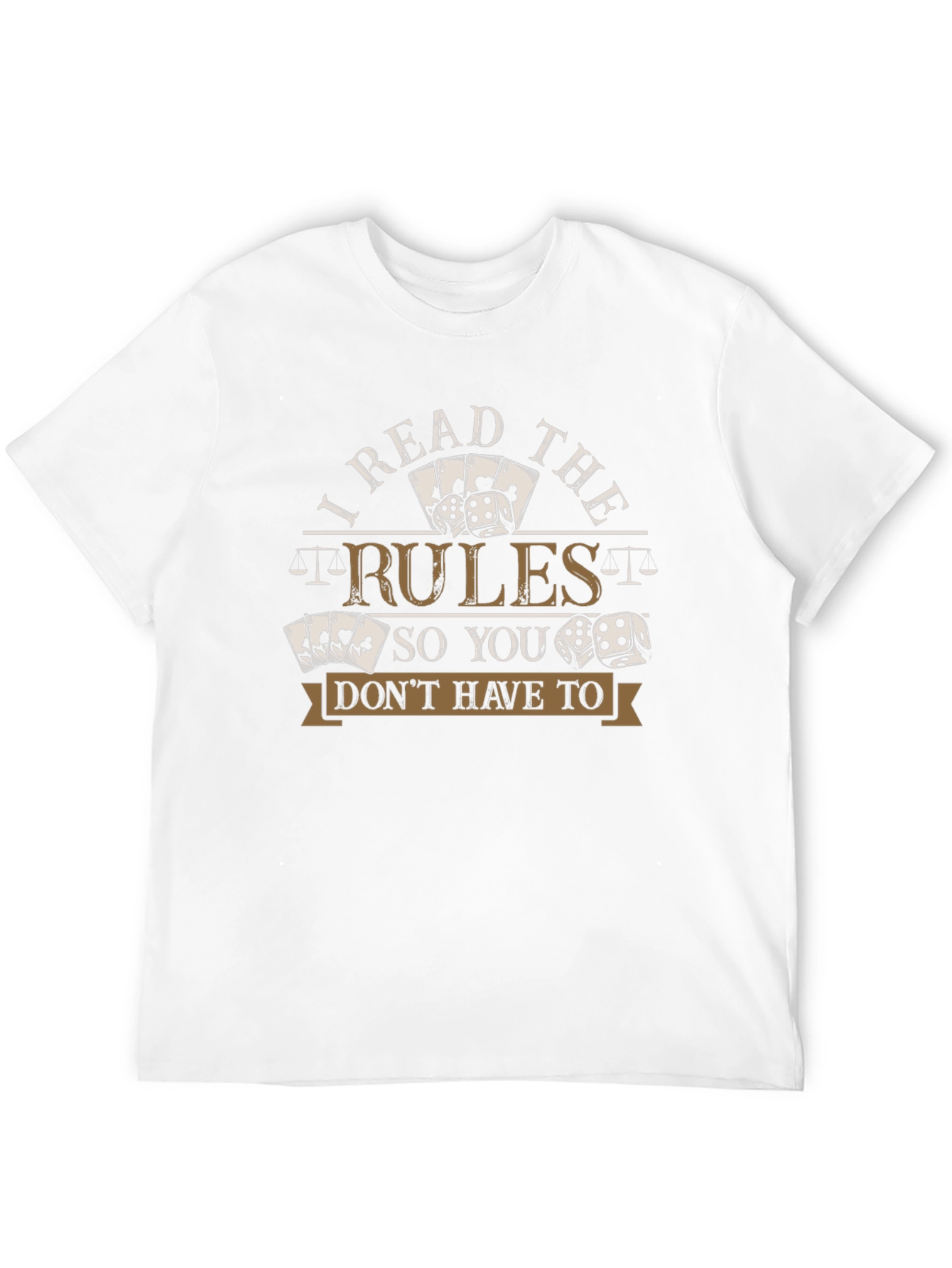 I Read the Rules T-Shirt Funny Gambling Shirt