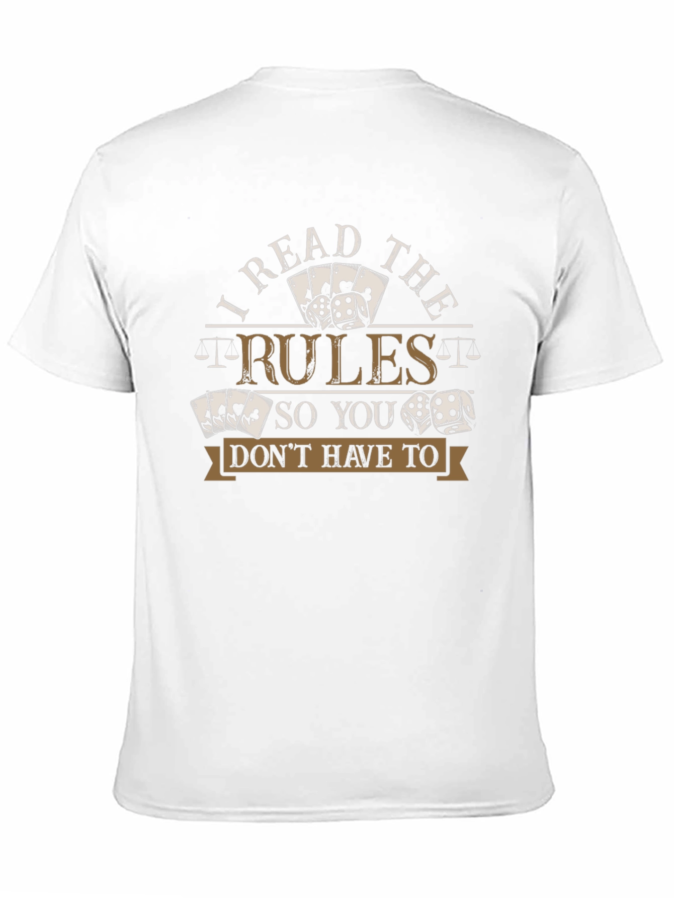 I Read the Rules T-Shirt Funny Gambling Shirt