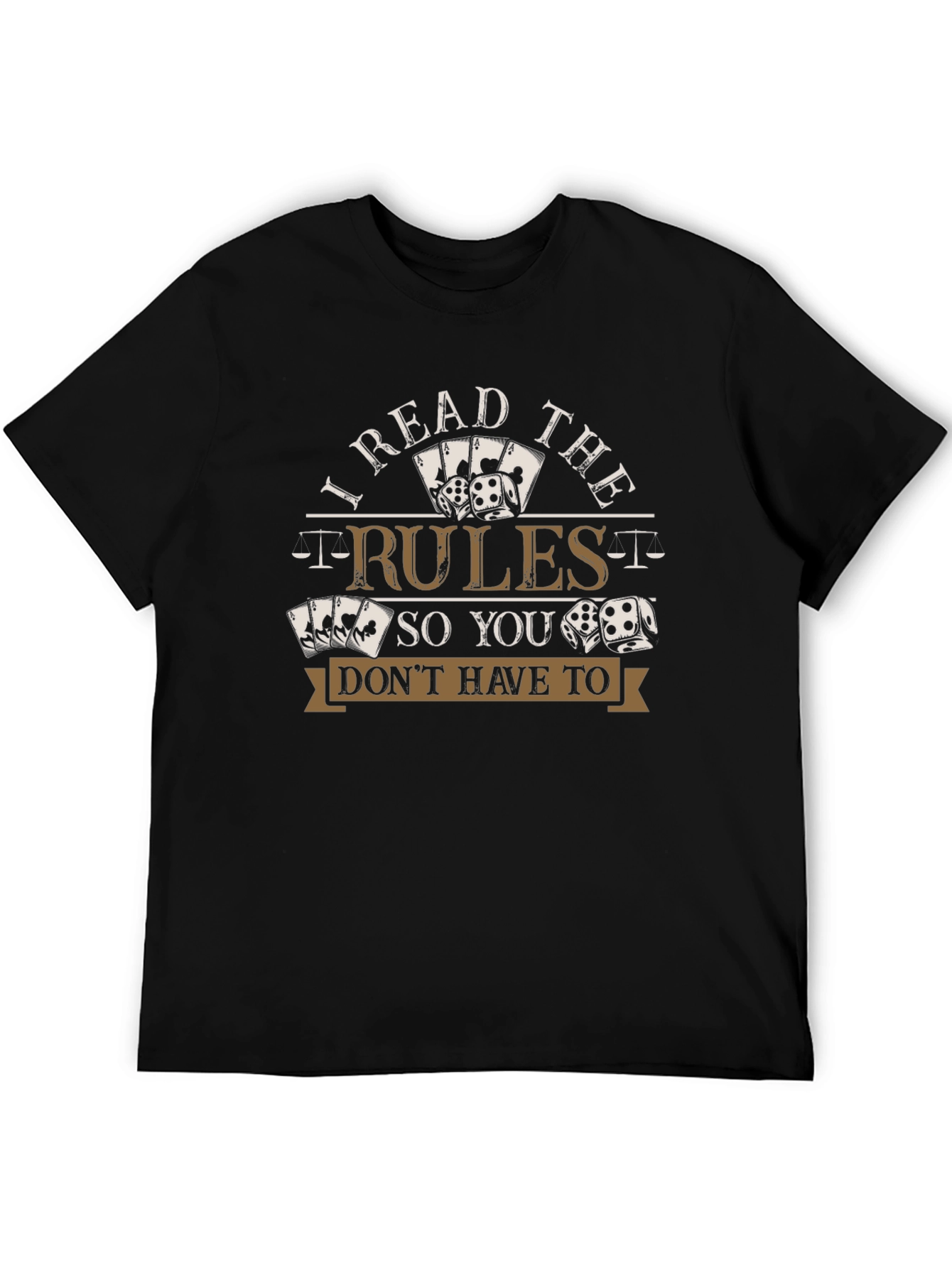 I Read the Rules T-Shirt Funny Gambling Shirt