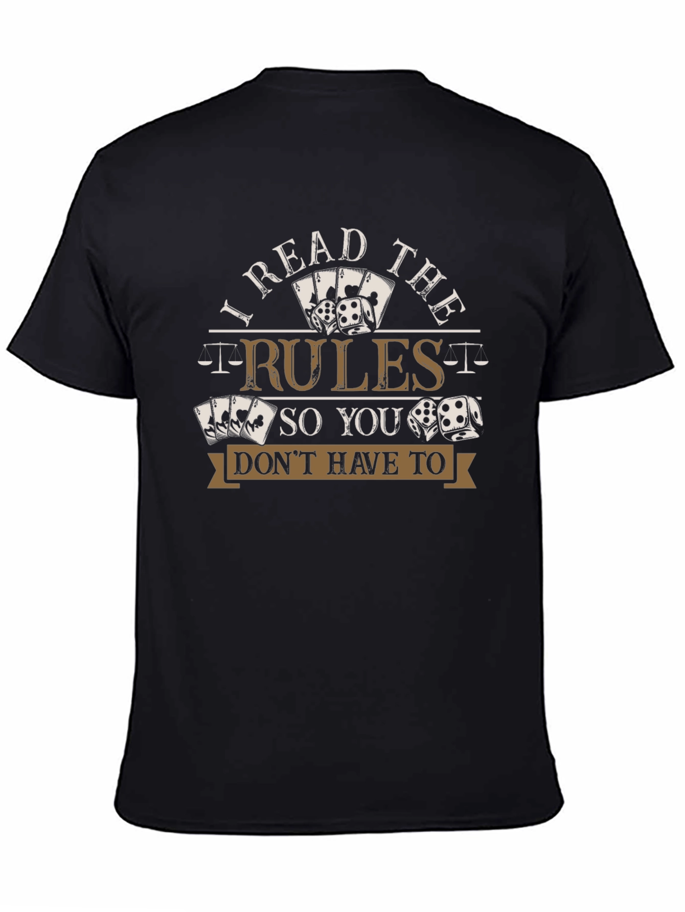 I Read the Rules T-Shirt Funny Gambling Shirt