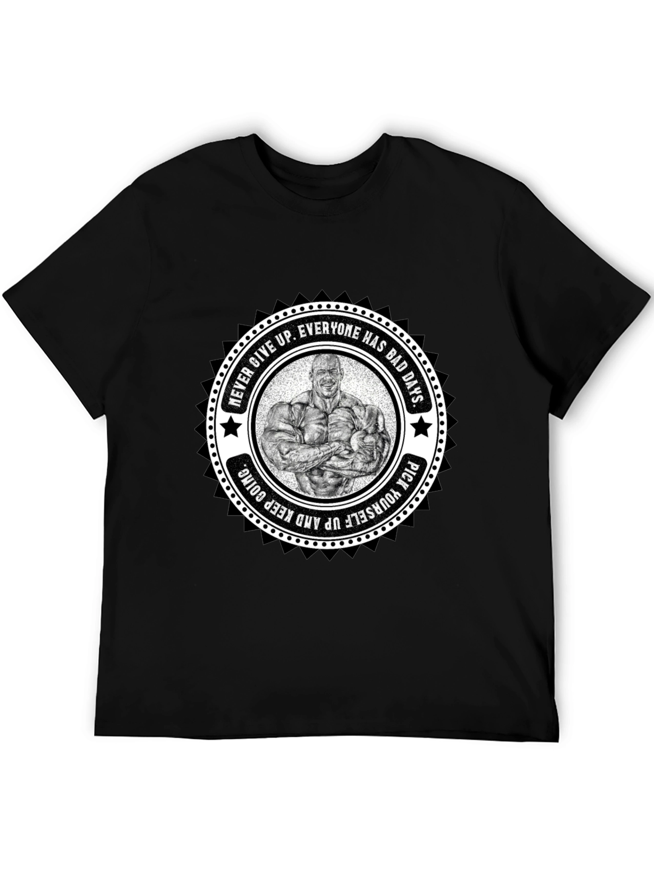 Motivational Bodybuilder Graphic T-Shirt