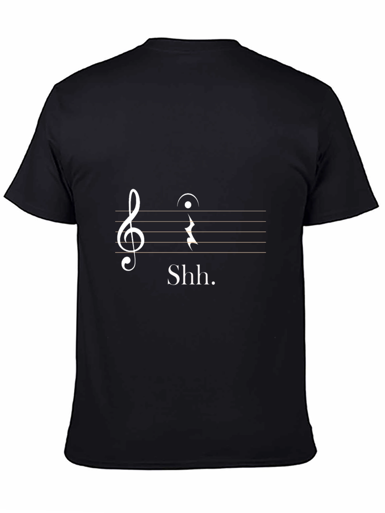 Shhh Music T-Shirt - Silence is Golden!