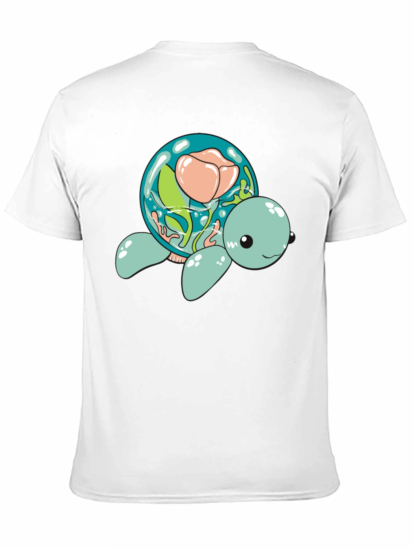 Aquatic Turtle Flower Dome Graphic Tee