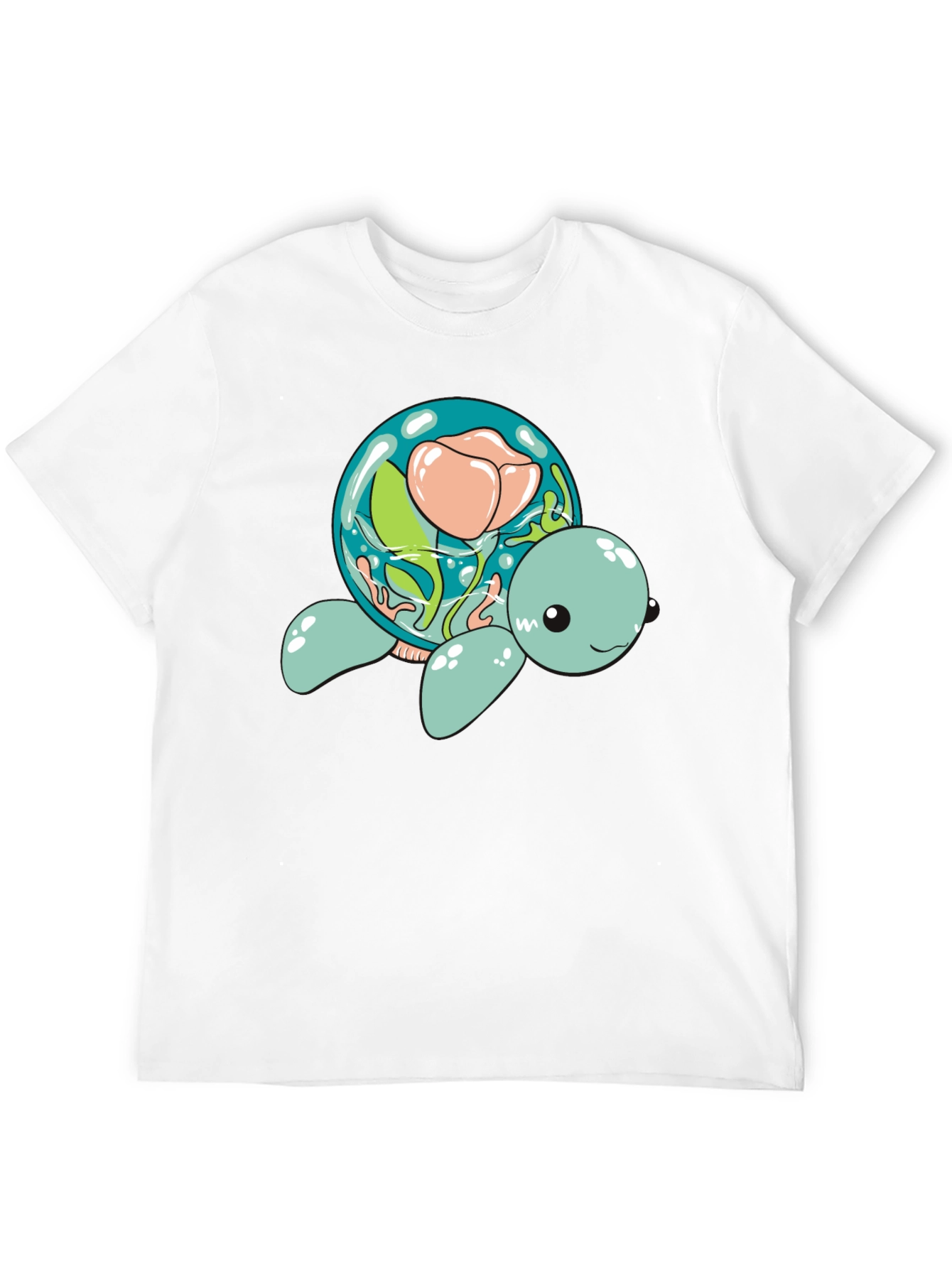 Aquatic Turtle Flower Dome Graphic Tee